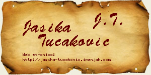 Jasika Tucaković vizit kartica